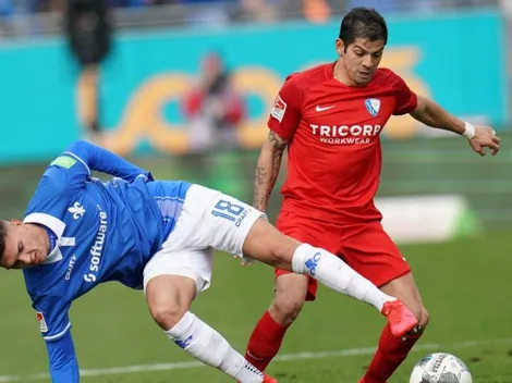 Gamboa jugó todo el partido en el empate de su equipo en la Bundesliga 2