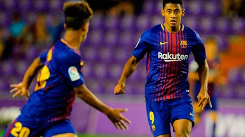 Choco Lozano durante su estadía en el Barcelona B