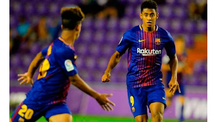 Choco Lozano durante su estadía en el Barcelona B