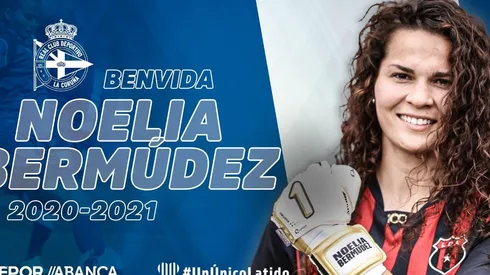 Así presentó el club español a su flamante arquera.