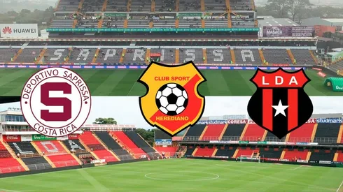 Los tres equipos que ofrecieron sus estadios.