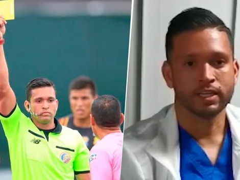 David Gómez, el árbitro costarricense que es héroe de bata blanca