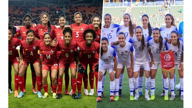 Las selecciones femeniles de Panamá y Costa Rica