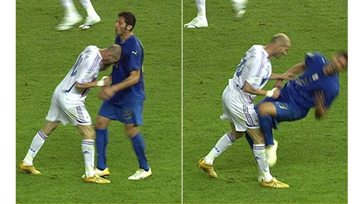 Zidane escuchó un insulto de Materazzi y reaccionó.