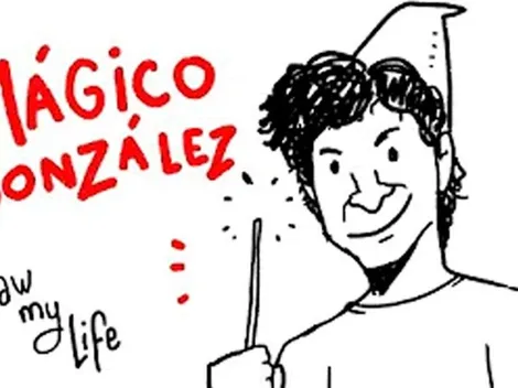 ¡Tuvo su Draw My Life! La vida del "Mágico" hecha dibujo