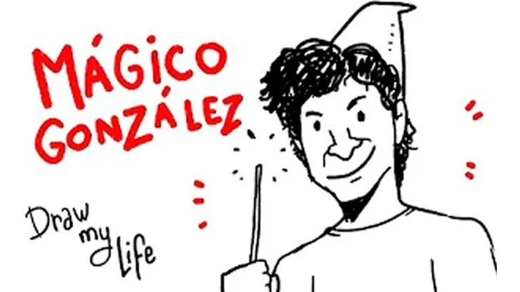 Un breve repaso de la carrera del "Mágico" en caricaturas