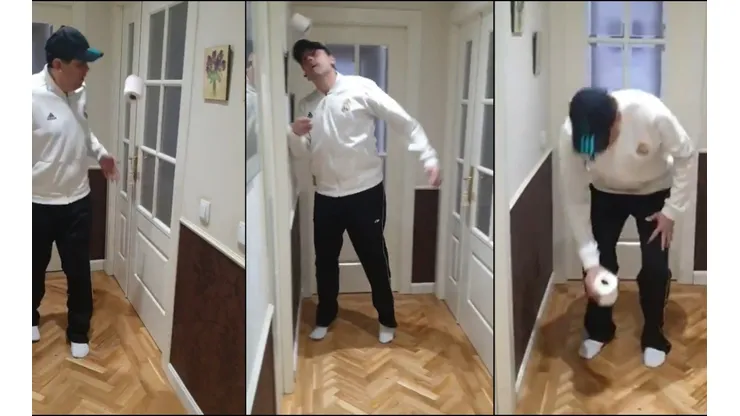 Tomás Roncero quiso hacer el 10 toques challenge y le salió todo mal