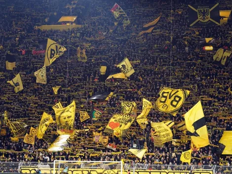 Los hinchas del Dortmund y un gesto para imitar