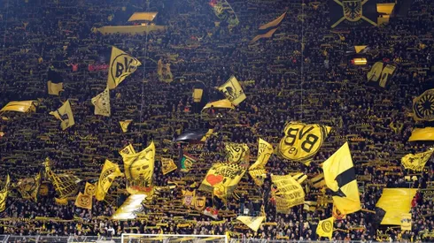 La hinchada de Borussia, reconocida como una de las más fieles del mundo fútbol.