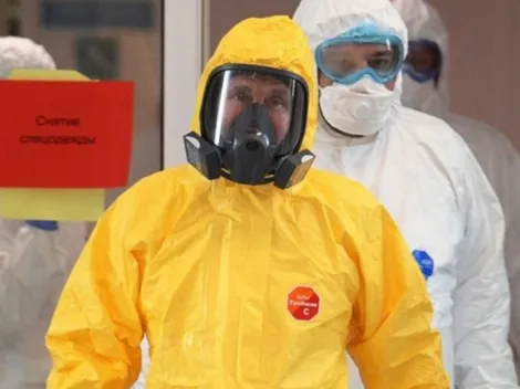 Putin visitó a enfermos de coronavirus en Moscú