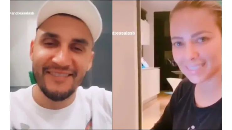 Keylor Navas y Andrea Salas se siguen divirtiendo con TikTok