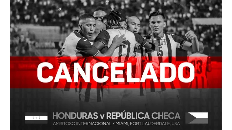 Oficial: se cancela el Honduras - República Checa