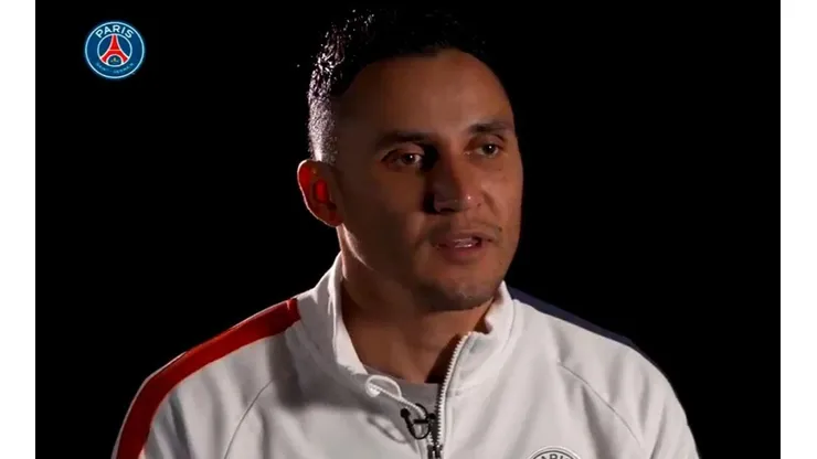 Keylor Navas en la entrevista del PSG