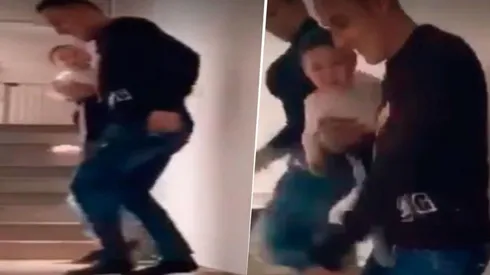 Keylor Navas junto a Andrea Salas en un video de Tik Tok