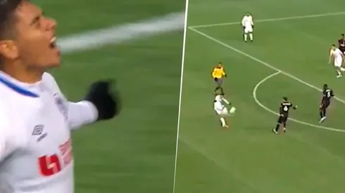 Carlos Pineda festeja el segundo gol contra Seattle Sounder, que forzó los penales