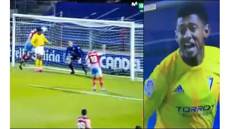 Video: Choco Lozano volvió al gol en empate del Cádiz