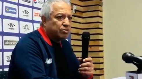 América Gallego en plena conferencia de prensa.