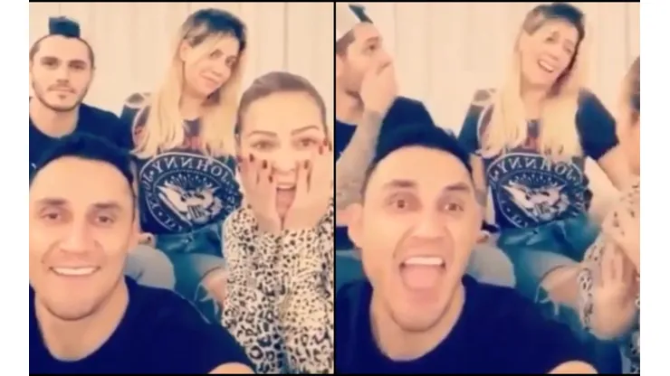 Hilarante: el TikTok descontrolado de Keylor, Andrea Salas, Icardi, y Wanda
