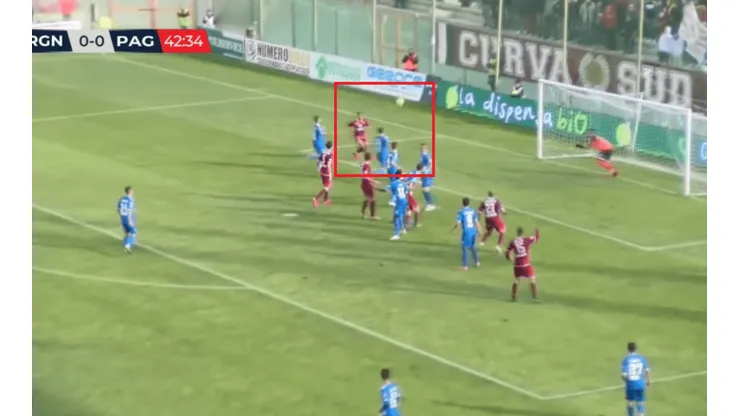 Le anularon un gol a Rigoberto Rivas en la Serie C