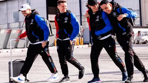 Keylor Navas, acompañado por Cavani, Herrera e Icardi.