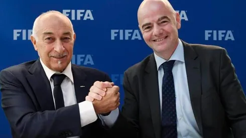 Philippe Piat y Gianni Infantino