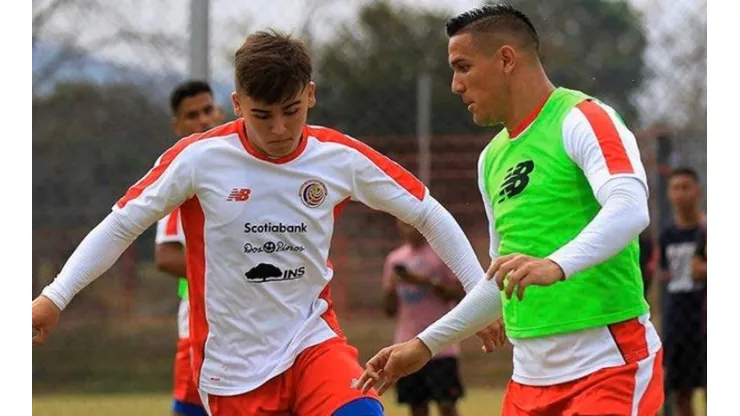 Manfred Ugalde debutó con la Selección de Costa Rica en la noche de este sábado.