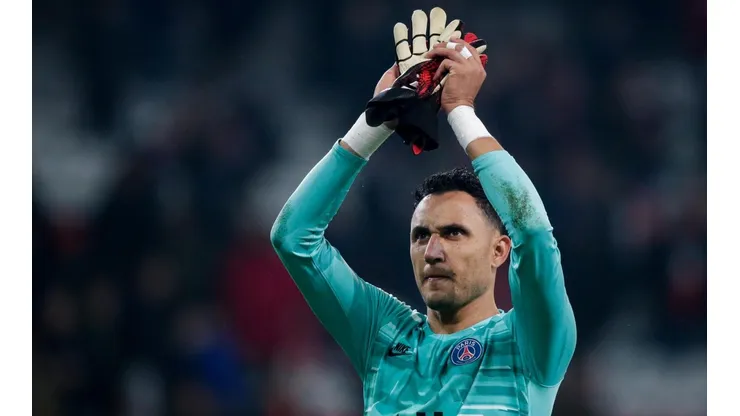 Keylor Navas en un partido contra el Lille