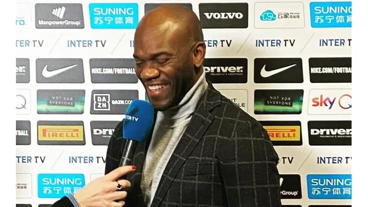 David Suazo estuvo en San Siro para ver Inter-Cagliari