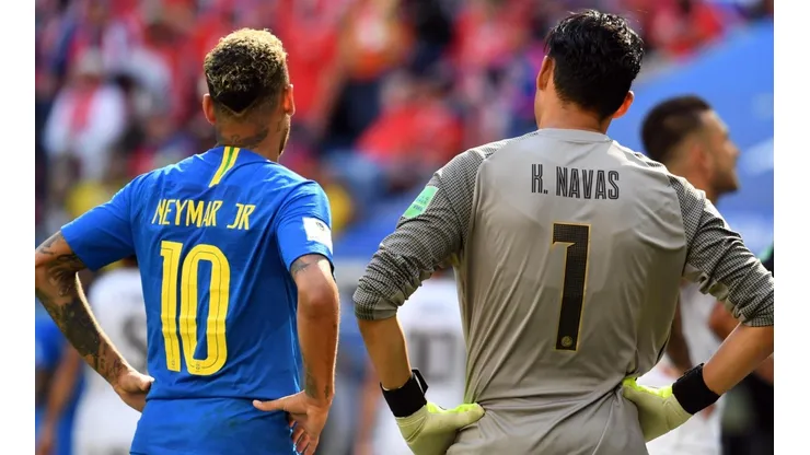 Keylor Navas y Neymar, defendiendo los colores de sus países en Rusia 2018.