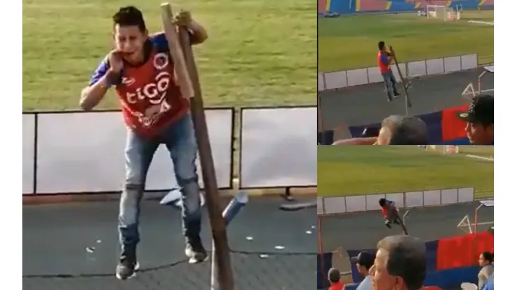 Aficionado del FAS perdió el conocimiento tras aparatosa caída