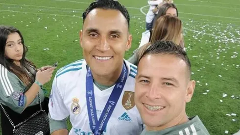 Juan Gabriel Guzmán y Keylor Navas