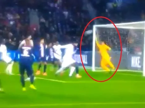 Keylor Navas salvó con los dedos un gol casi inevitable contra PSG
