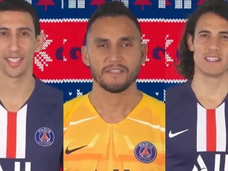 Keylor Navas encabezó el saludo latino de Navidad del PSG