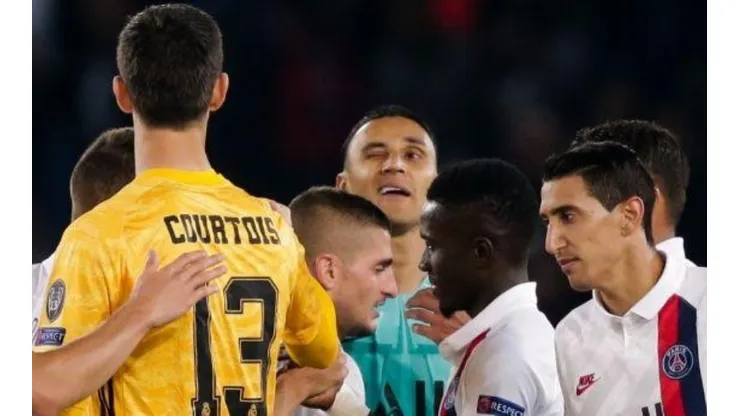 Keylor Navas y Thibaut Courtouis