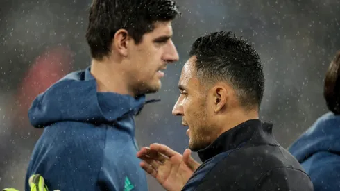 Thibaut Courtouis y Keylor Navas