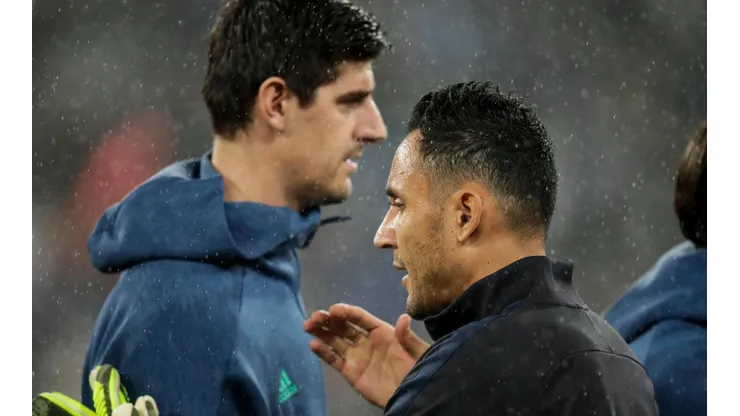 Thibaut Courtouis y Keylor Navas