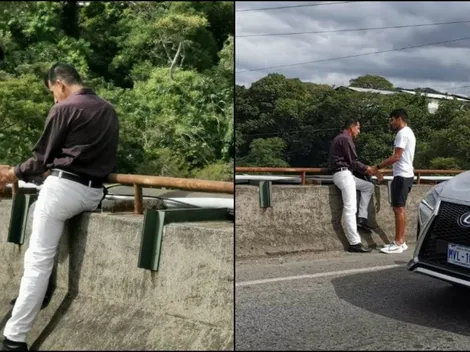 Humanidad: Johan Venegas le salvó la vida a un hombre que se estaba por suicidar