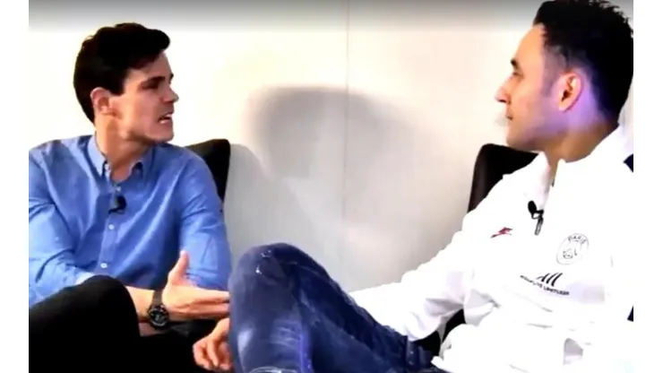 Edu Aguirre y Keylor Navas