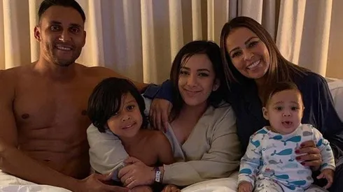 Keylor Navas y familia