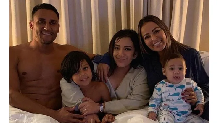 Keylor Navas y familia