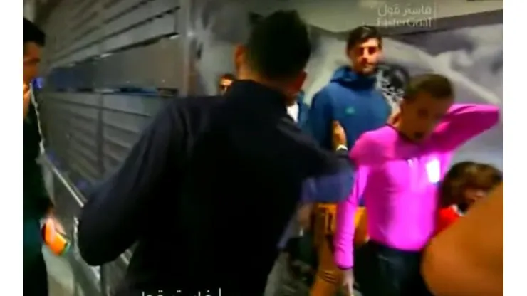 Saludo Keylor a Courtouis
