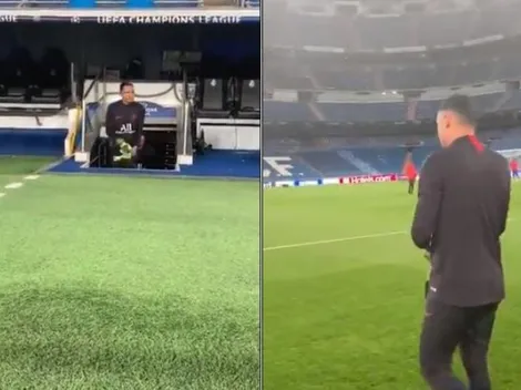 El momento esperado: Keylor vuelve a pisar la cancha del Santiago Bernabéu