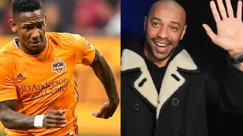 Romell Quioto y Thierry Henry