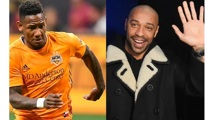 Romell Quioto y Thierry Henry