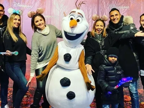 Reencuentro mágico de Keylor Navas y Óscar Duarte en Disneyland París