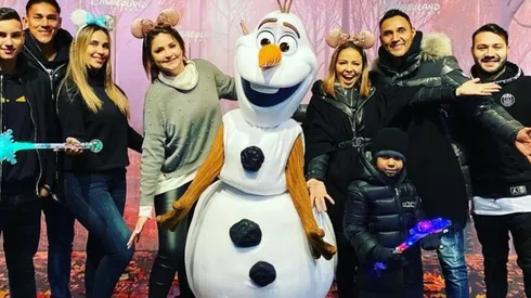 Keylor Navas, Óscar Duarte y sus familias