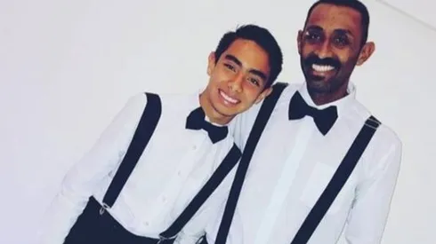 Erick Marín y su hijo