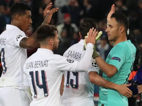PSG le agradeció con 'besitos' a Keylor por su penal atajado