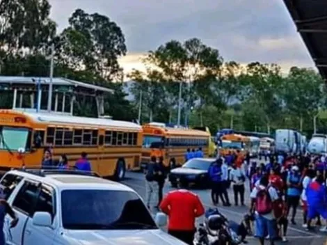 Fotos: hinchas del Olimpia hondureño se tomaron Guatemala