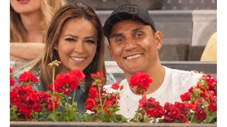 Andrea Salas y Keylor Navas